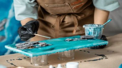 Перламутровые пигменты для работ с использованием смол и эпоксидных смол.