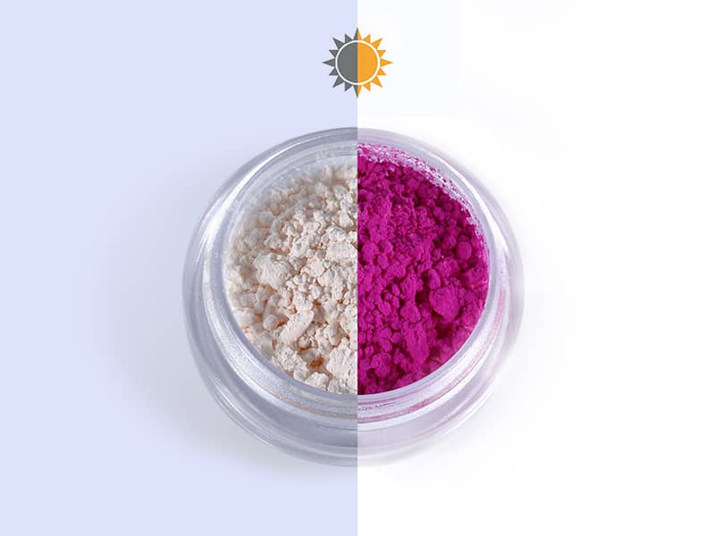 Фотохромные пигменты, активируемые УФ-излучением, меняющие цвет. - Колортек