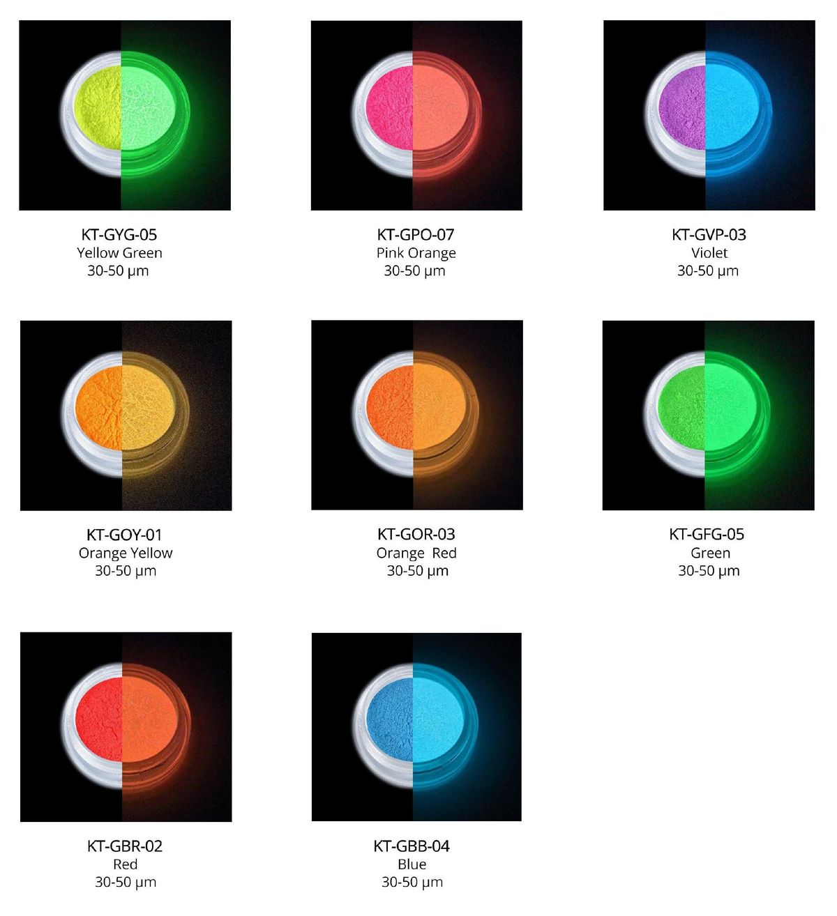 phosphorescent pigment catalog